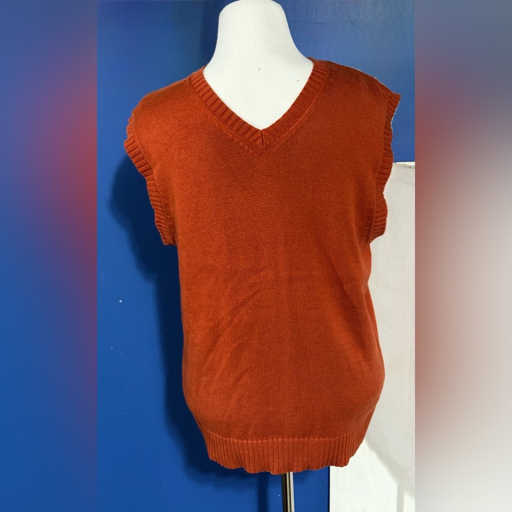 Bowen & Wright Orange Sweater Vest